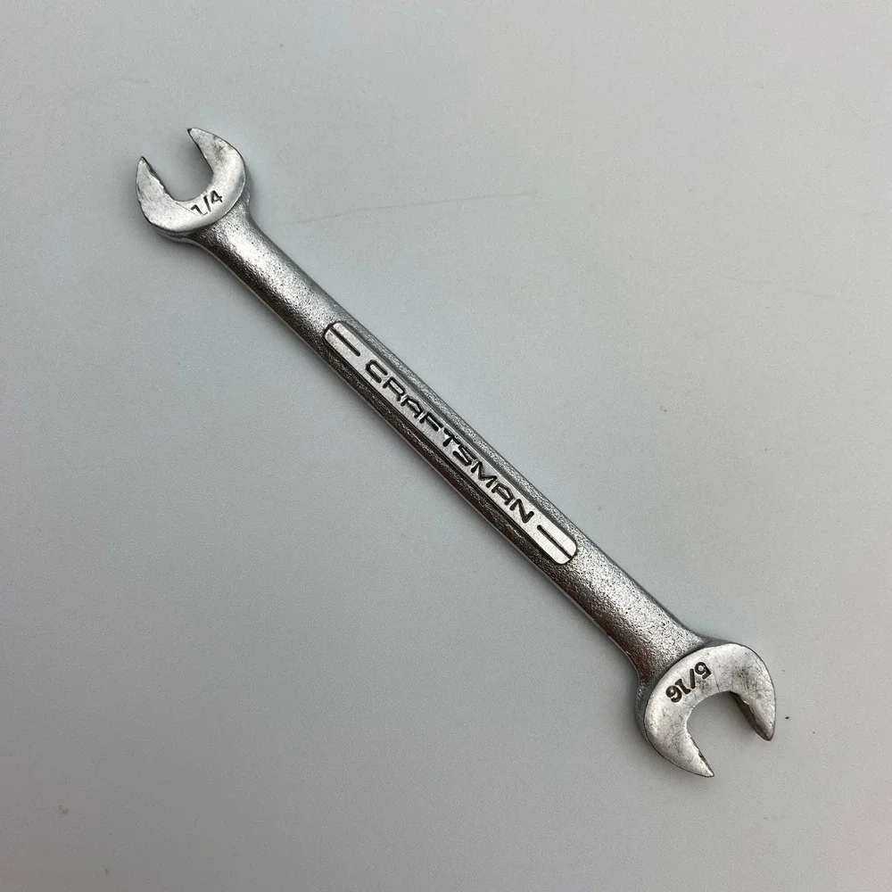 CRAFTSMAN Double Open End Wrench 1/4‎ & 5/16 Forged in U.S.A.
